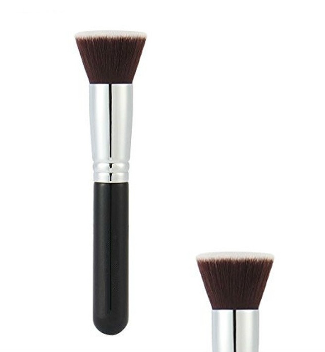 Private Label Vegan Hair Flat Top Buffing Makeup Foundation Brush